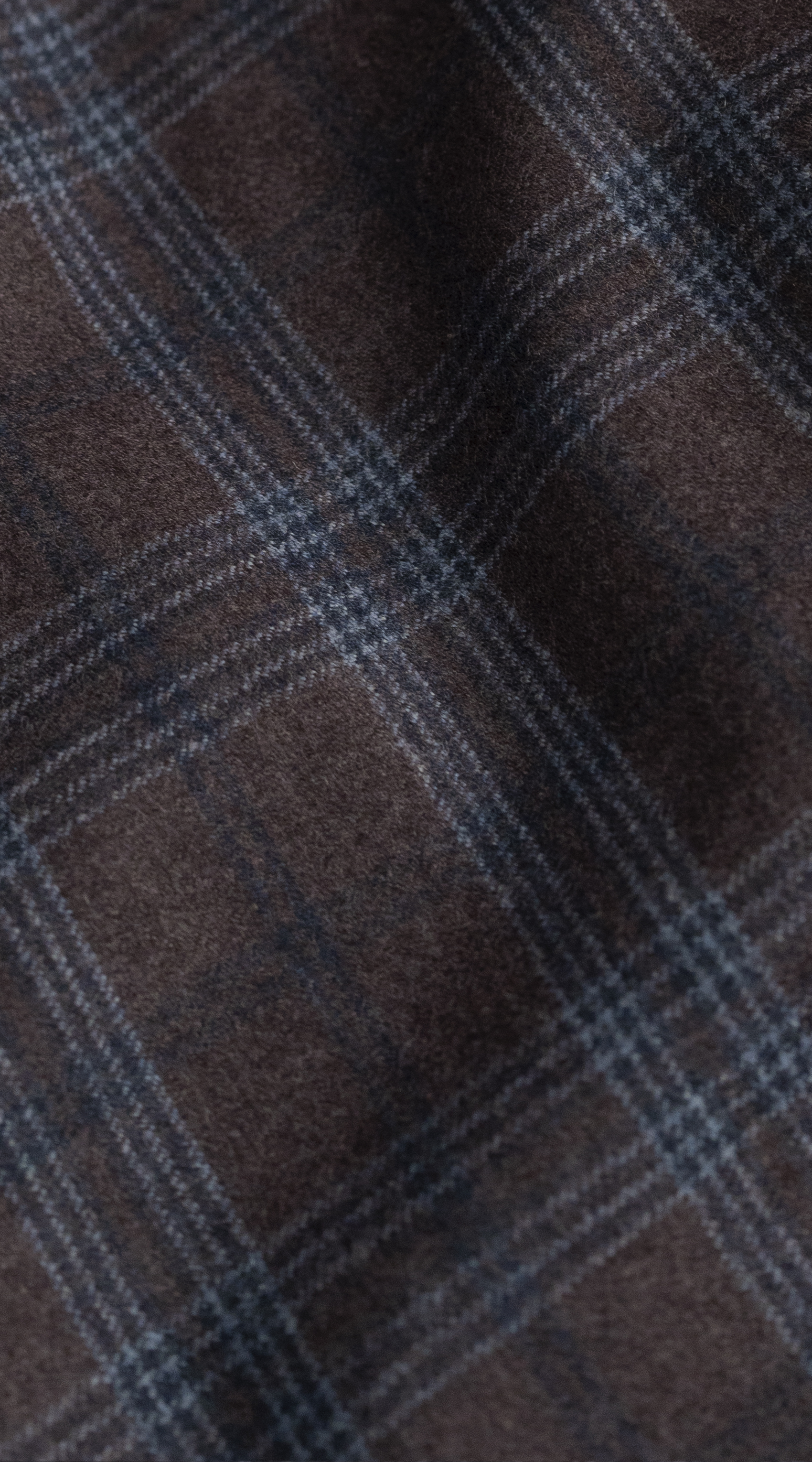 Chestnut Blue Plaid Double-Breasted Suit