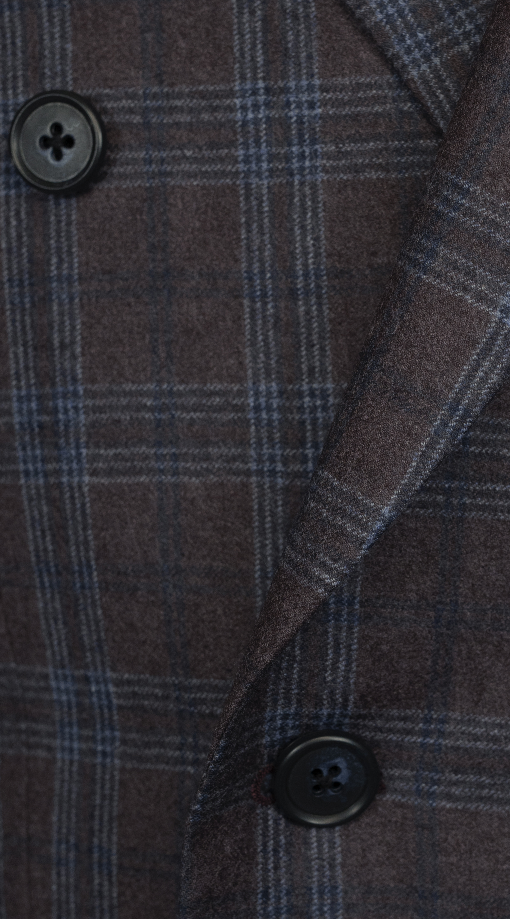 Chestnut Blue Plaid Double-Breasted Suit