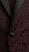 Baroque Burgundy Jacquard Tuxedo
