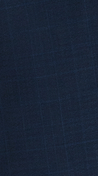 Blue Melange Plaid Double-Breasted Suit