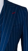 Complet Bleu Royal Rayures
