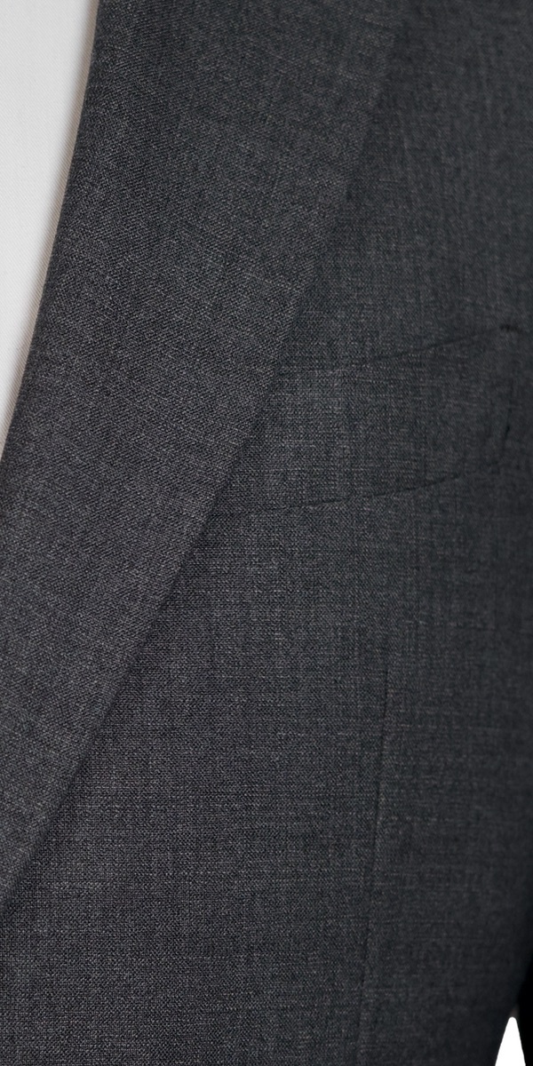 Grey Plain Weave Wool Suit