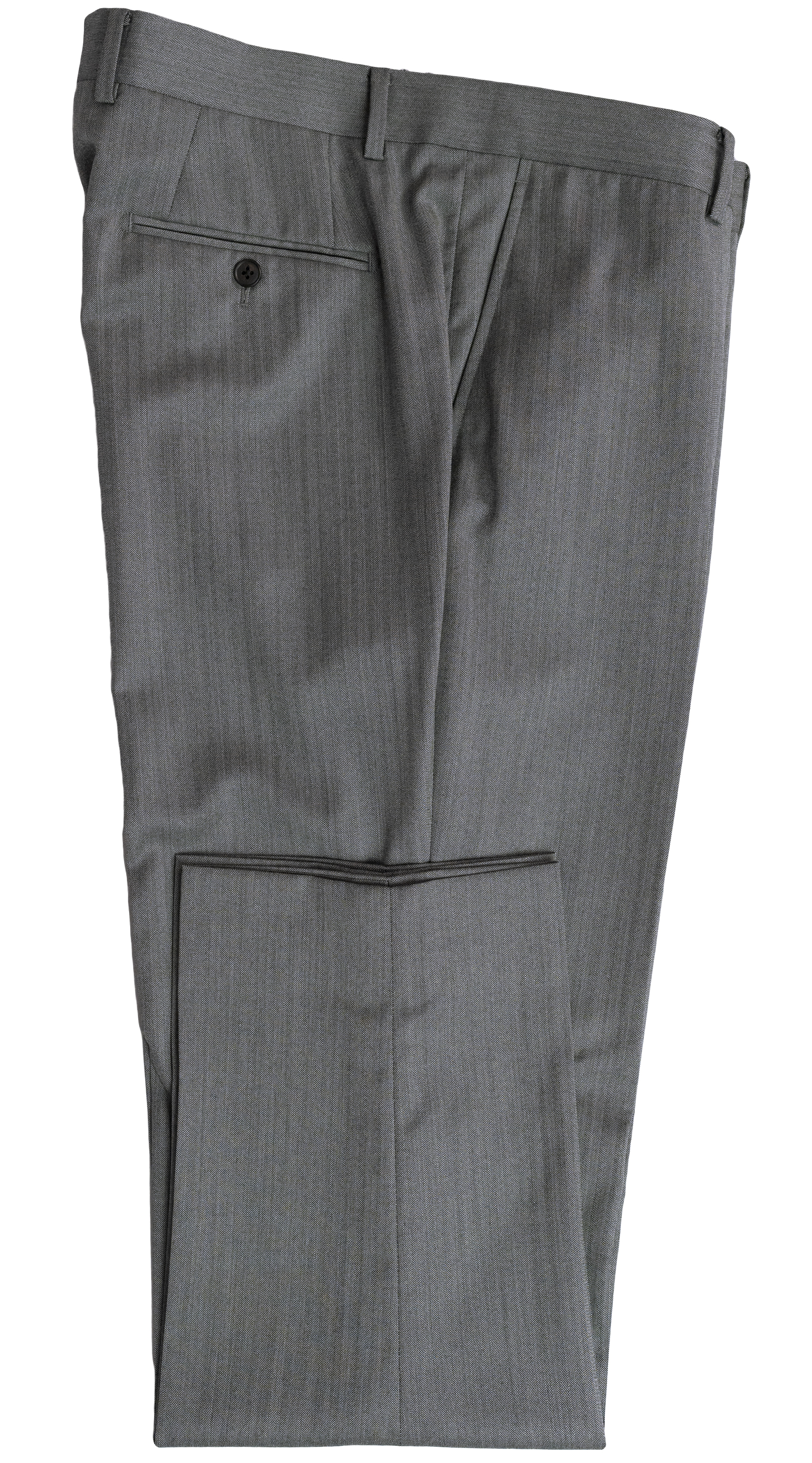 Silver Herringbone Three-Piece Suit