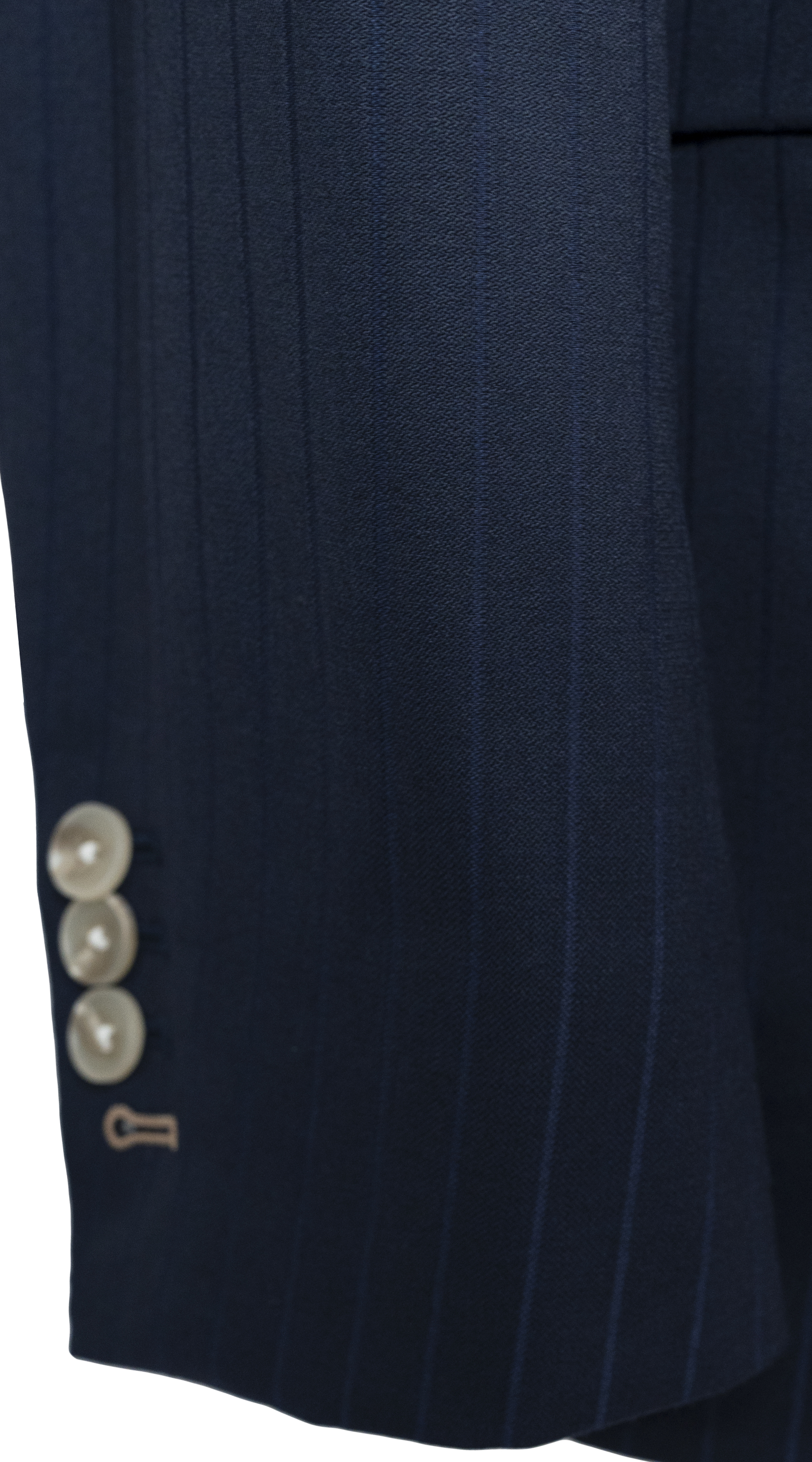 Navy Pinstripe Wool Suit
