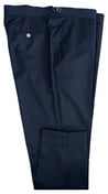 Navy Pinstripe Wool Suit