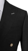Charcoal Birdseye Double-Breasted Suit 