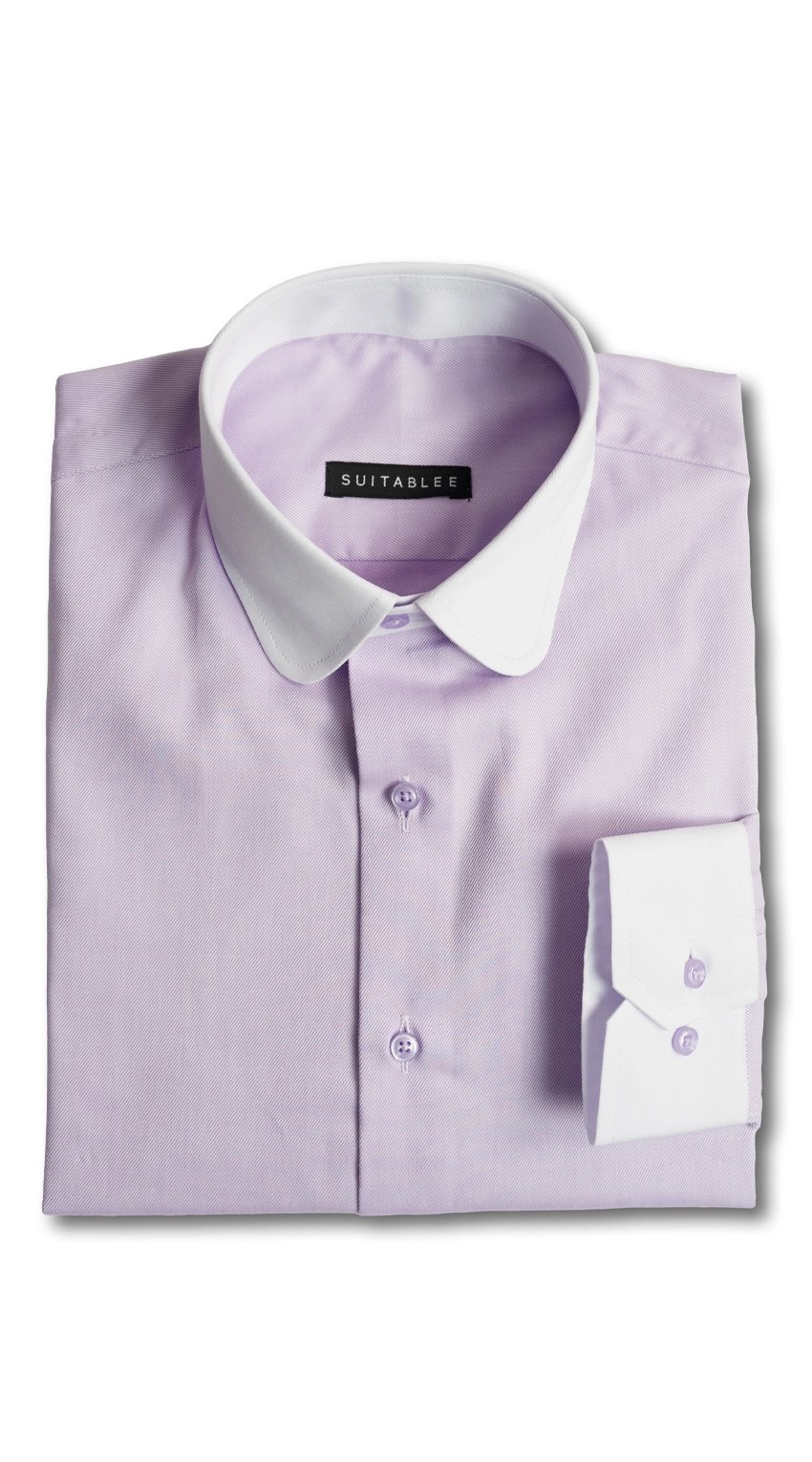 Chemise Habillée Twill Lilas