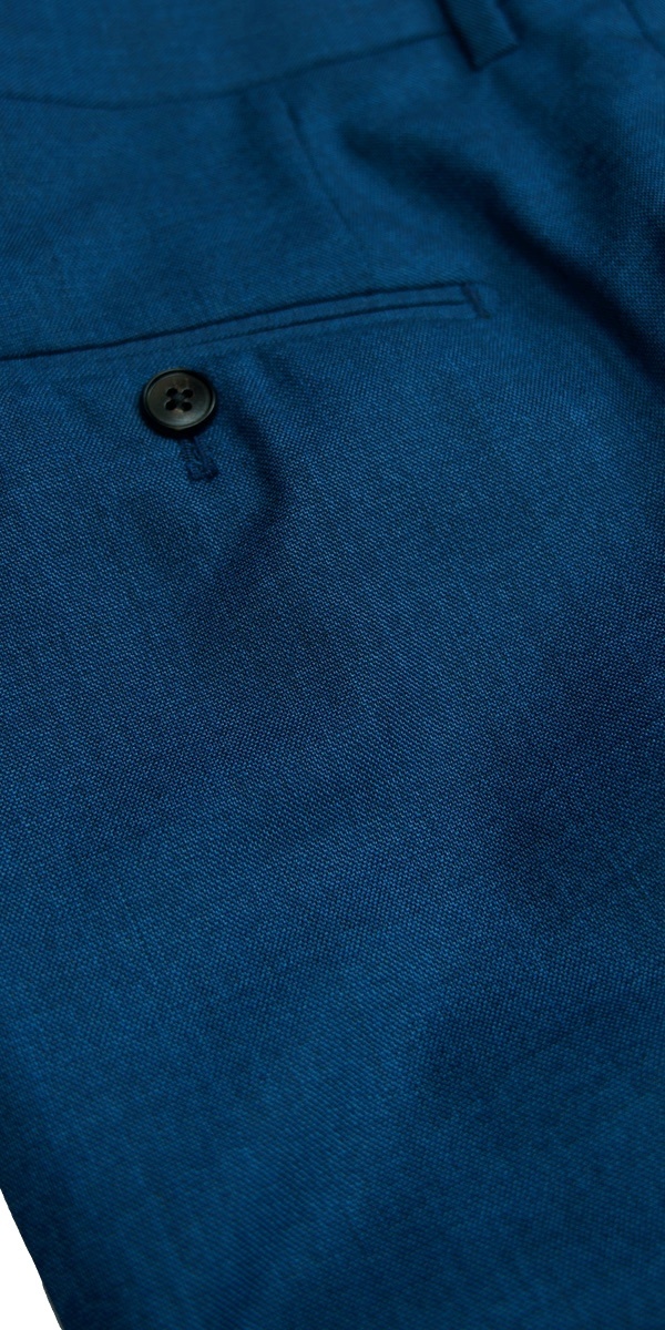 Prussian Blue Wool Suit