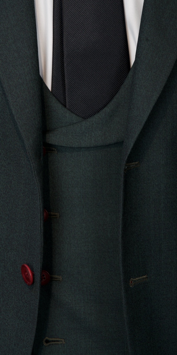 Dark Green Wool Suit