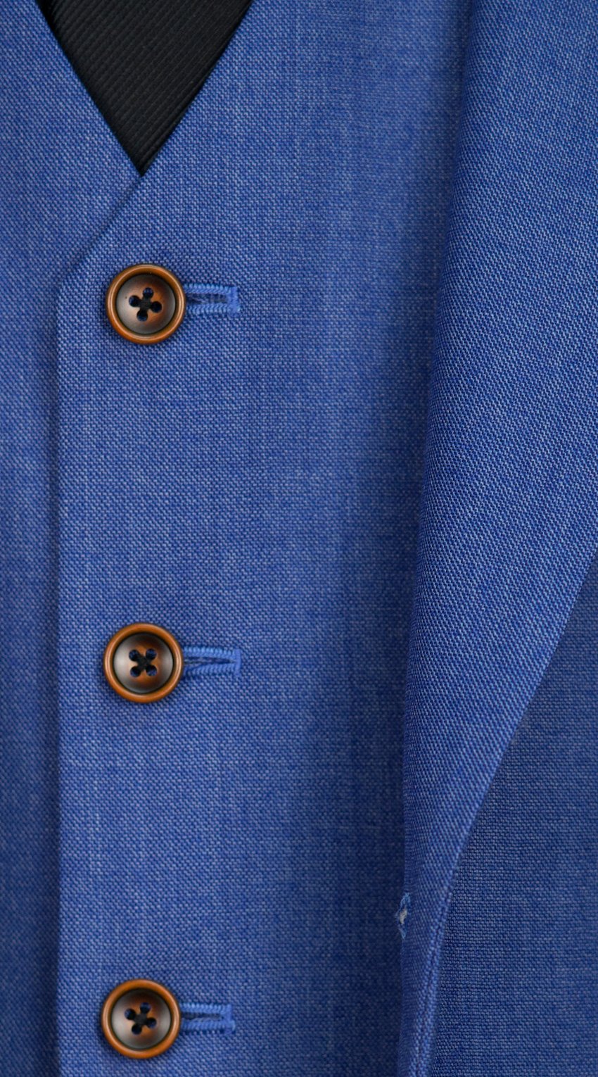 Neon Blue Wool Suit