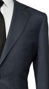 Indigo Blue Wool Suit
