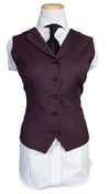 Plum Navy Plaid Wool Suit