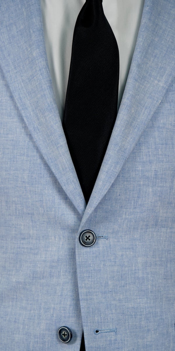 Baby Blue Linen Suit