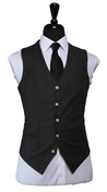Charcoal Birdseye Double-Breasted Suit 