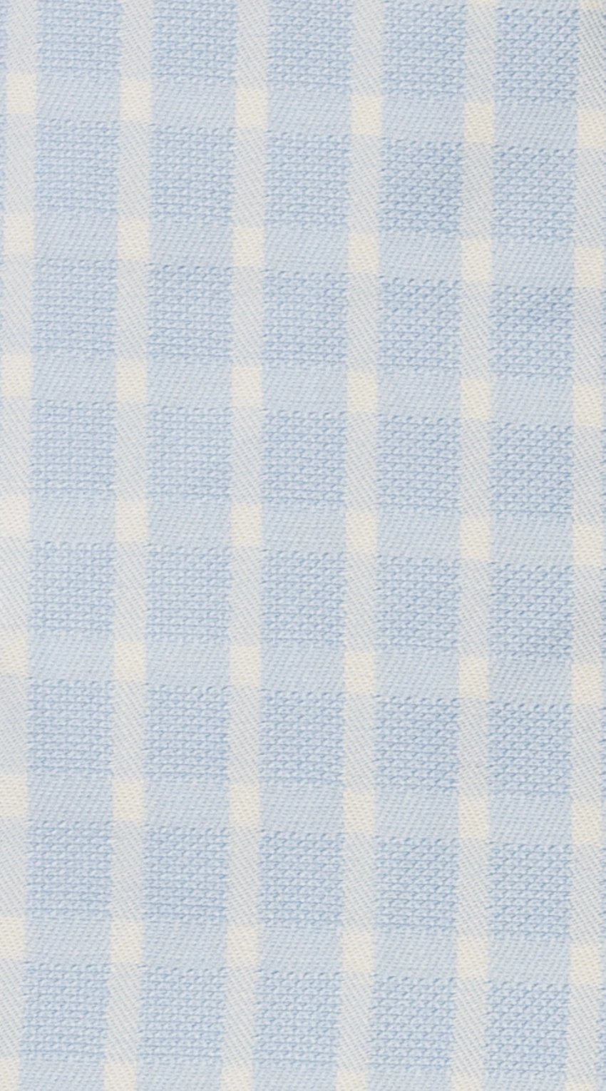 Chemise Habillée Carreaux Bleu Ciel