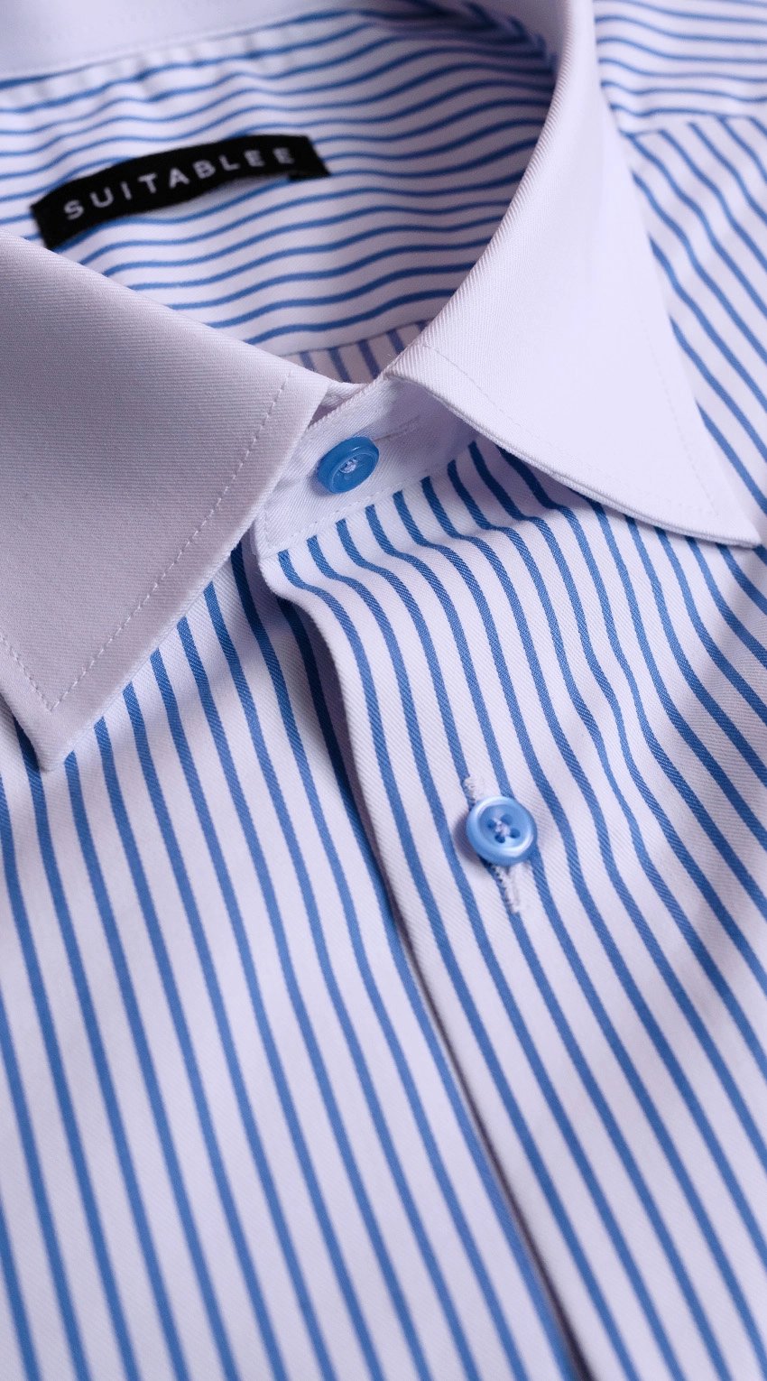 Azure Stripe Dress Shirt