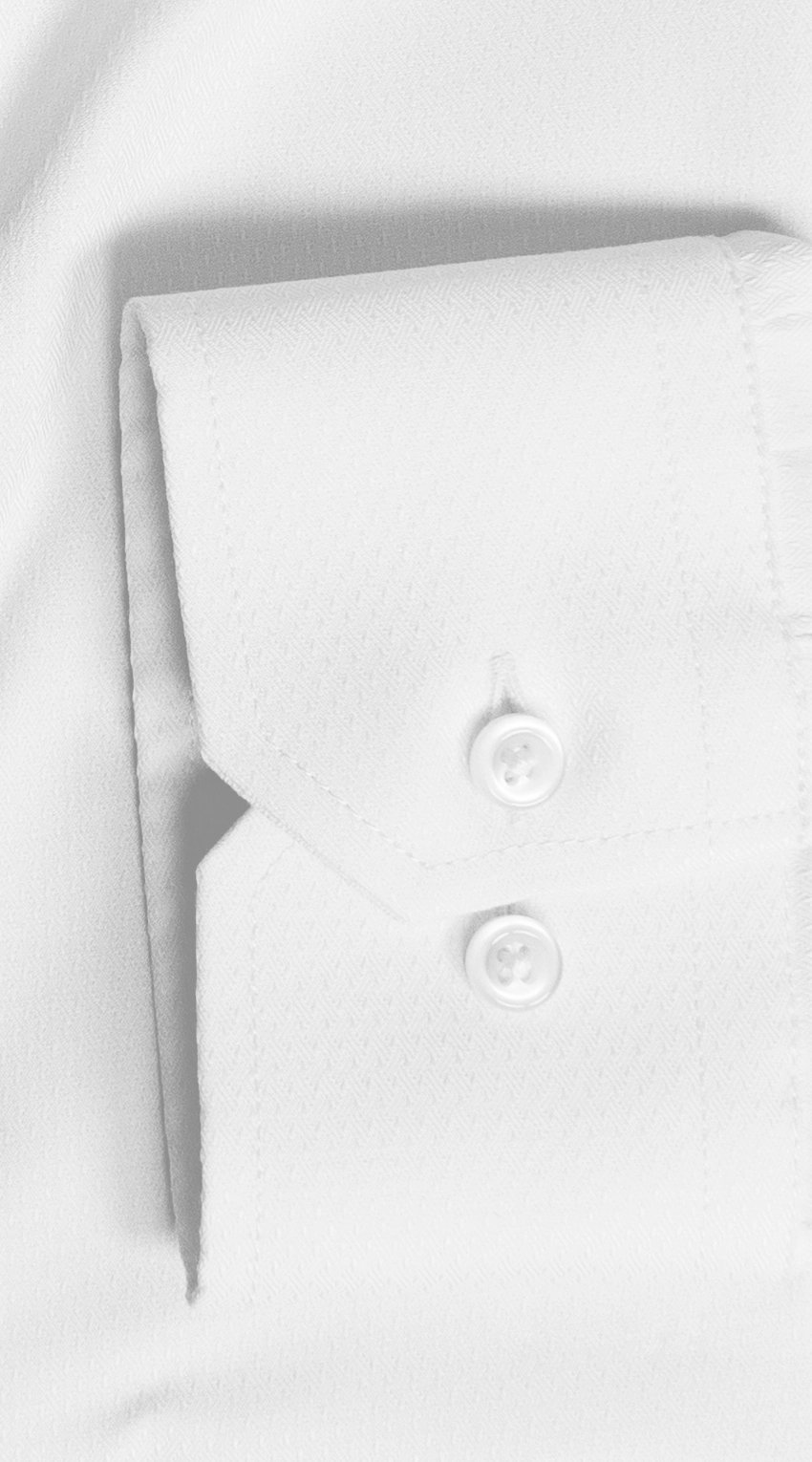 White Dobby Texture Dress Shirt