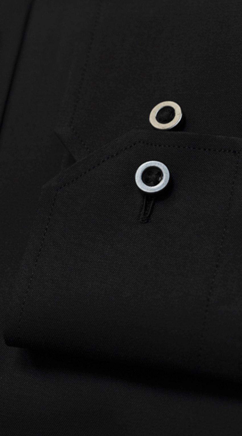 Black Twill Dress Shirt