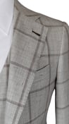 Sandstone Windowpane Wool Suit