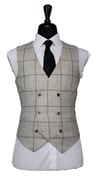 Sandstone Windowpane Wool Suit