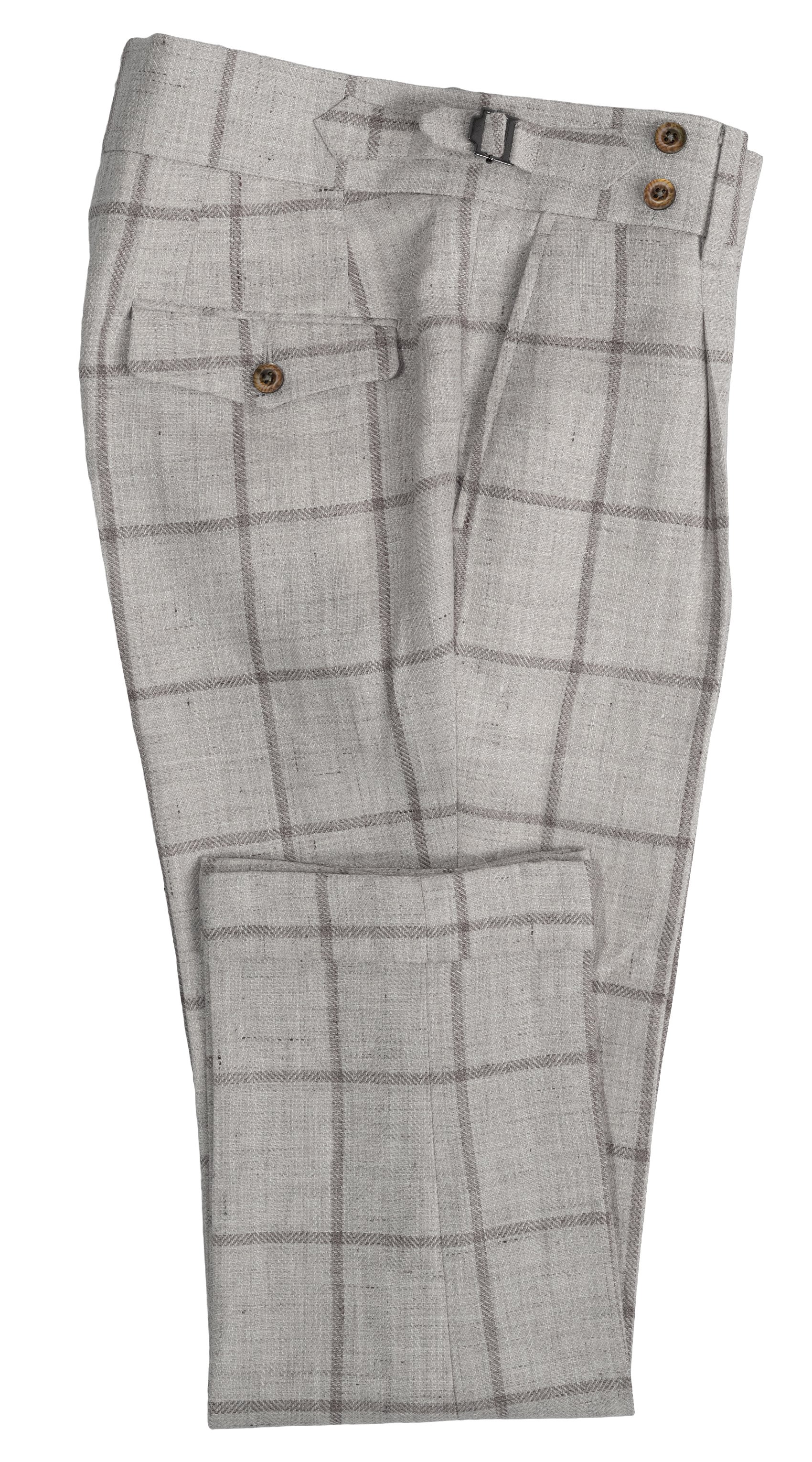 Sandstone Windowpane Wool Suit
