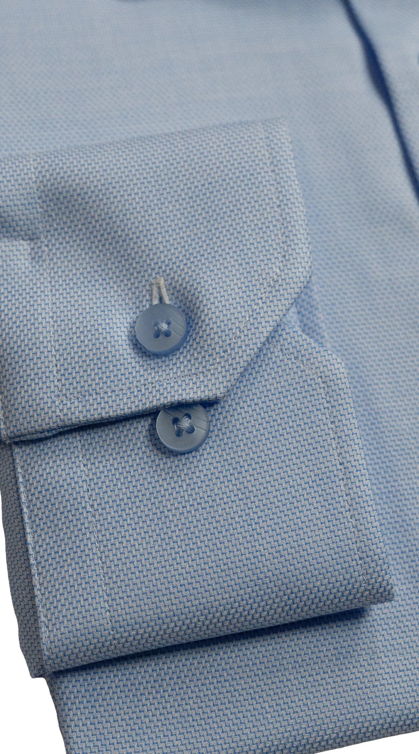 Chemise Habillée Bleu Ciel Motif Chevron