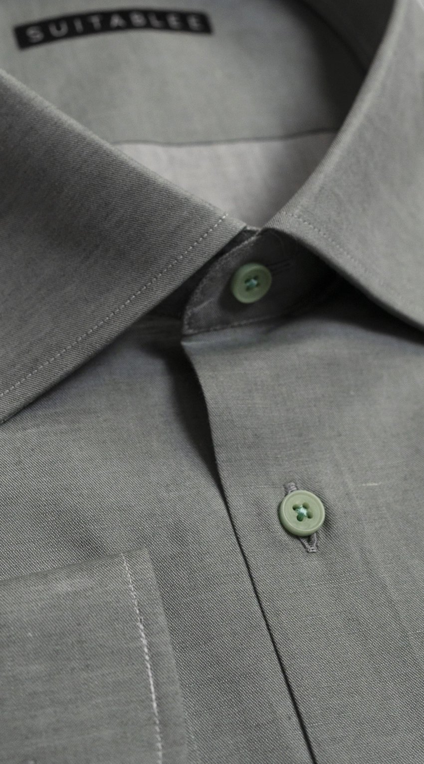 Olive Green Dress Shirt
