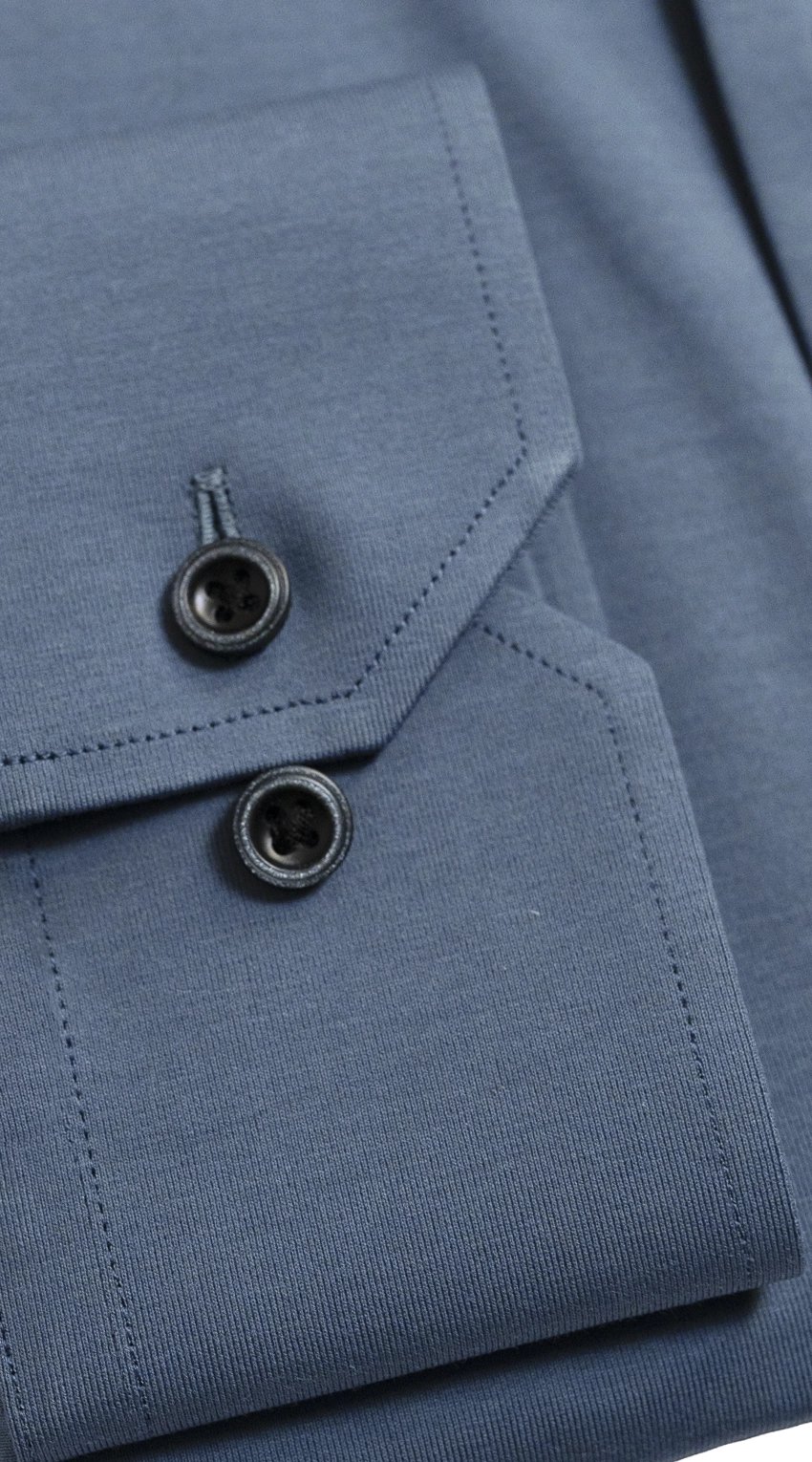 Chemise Habillée Stretch Bleu Ardoise