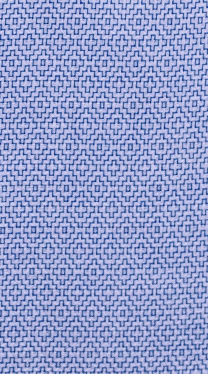 Blue Micro-Geo Dress Shirt