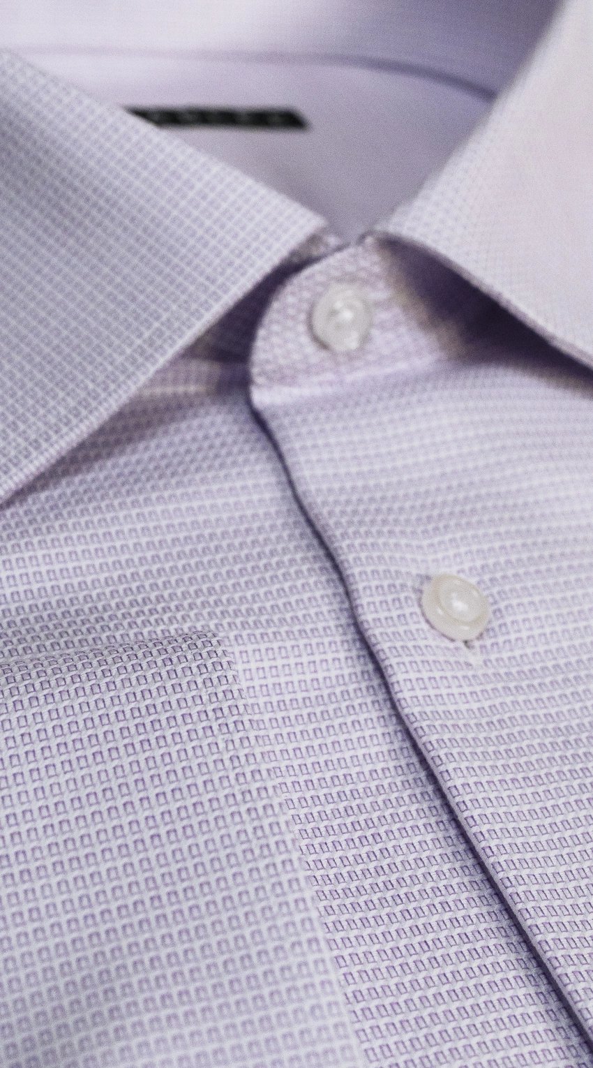 Chemise Habillée Lavande Mosaïque