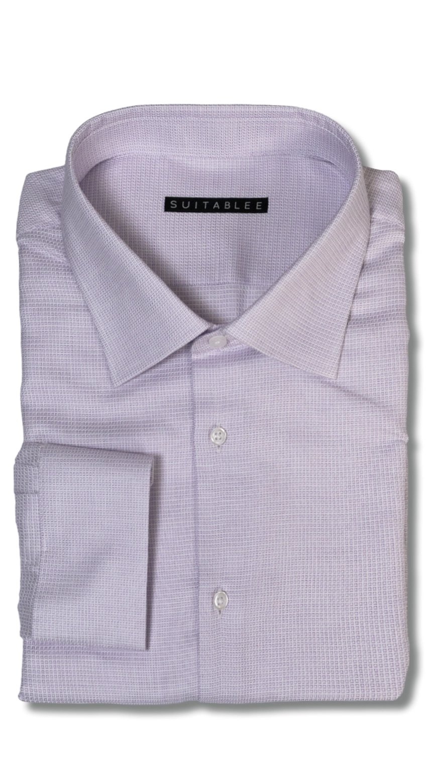 Chemise Habillée Lavande Mosaïque
