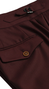 Complet Trois Pièces Laine Bordeaux