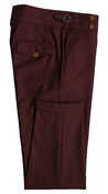 Complet Trois Pièces Laine Bordeaux