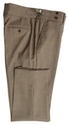 Golden Sand Plaid Double-Breasted Suit