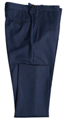 Navy Blue Herringbone Suit