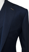 Navy Blue Herringbone Suit