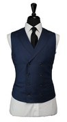 Navy Blue Herringbone Suit