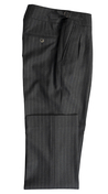 Complet Rayures Charcoal Double Boutonnage