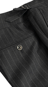 Complet Rayures Charcoal Double Boutonnage