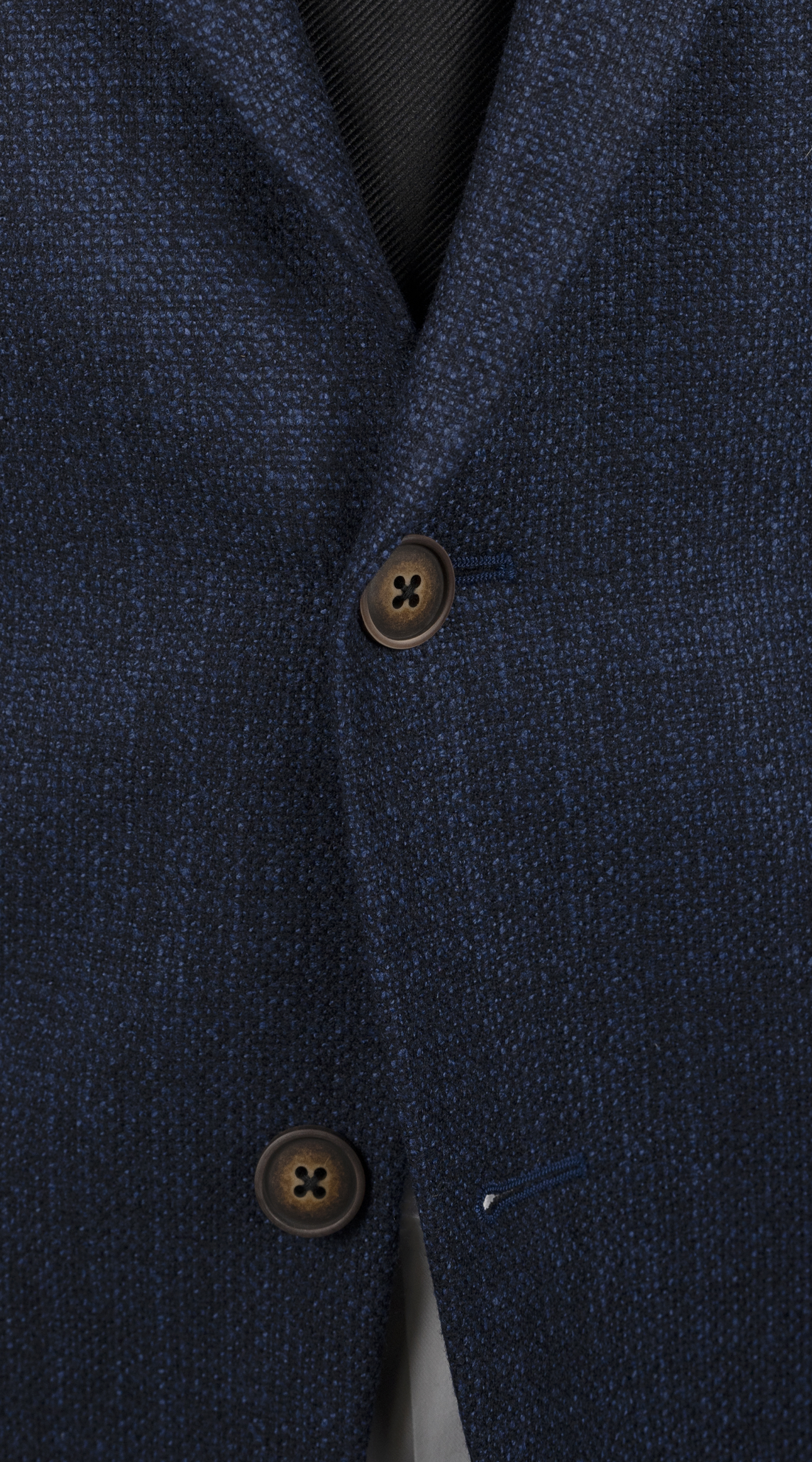 Blue Chambray Wool Suit