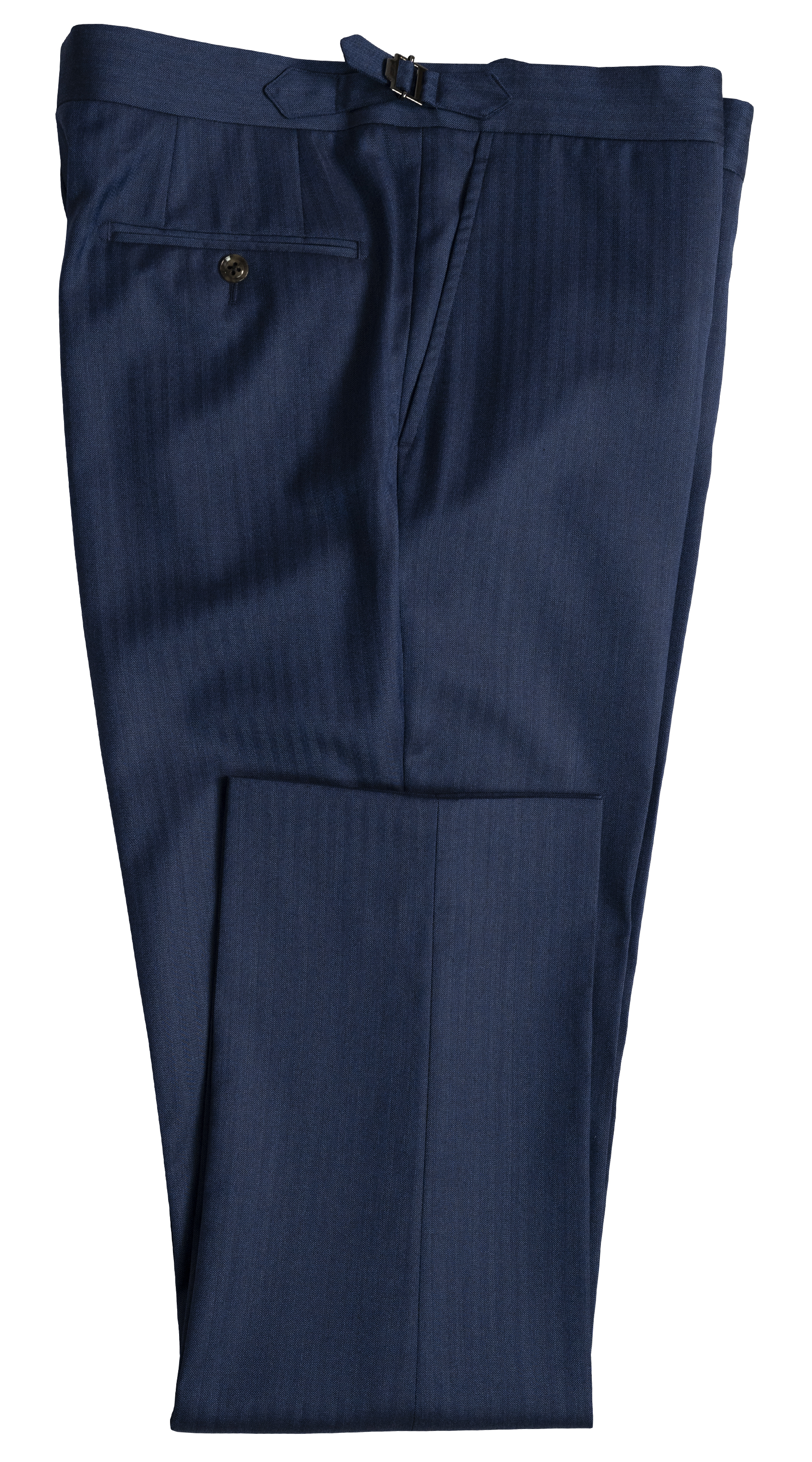Navy Blue Herringbone Suit