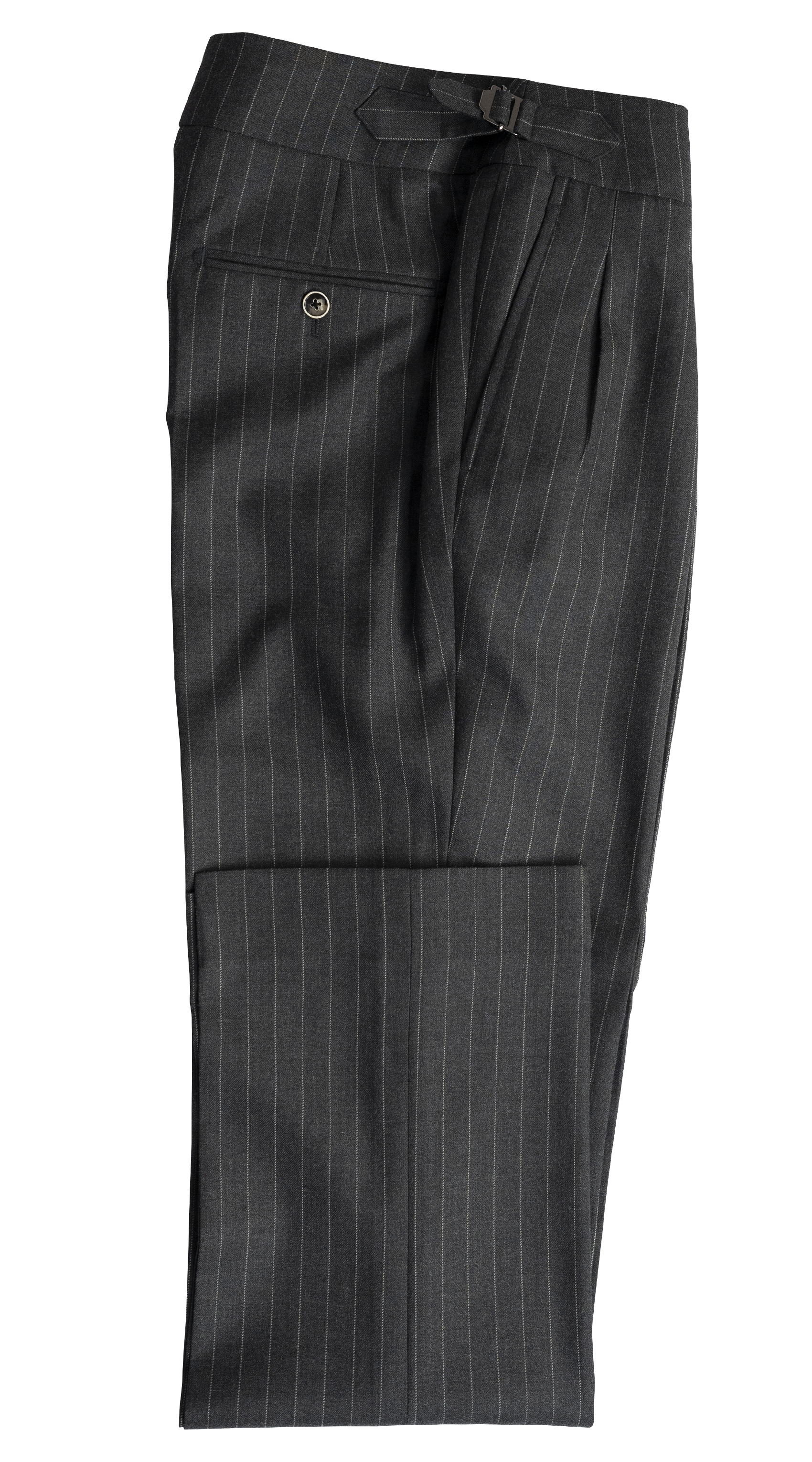 Complet Rayures Charcoal Double Boutonnage