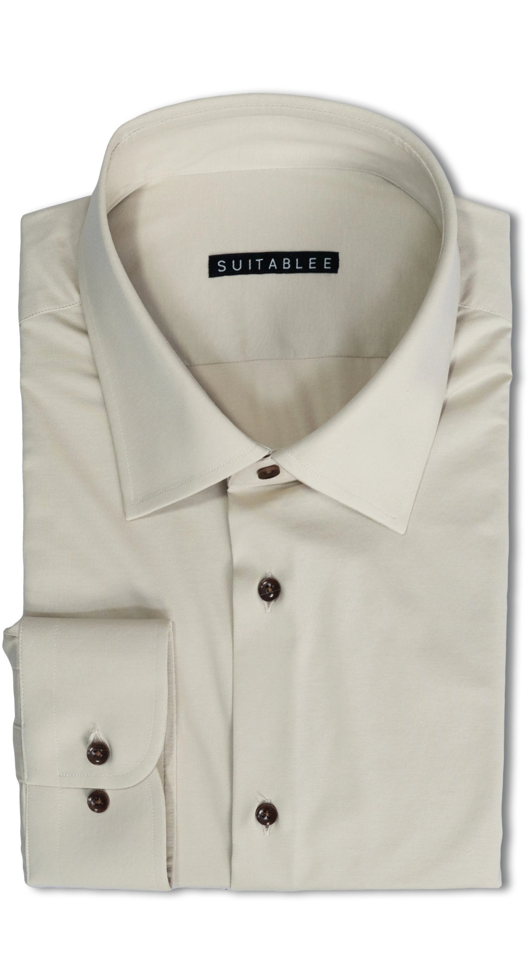 Taupe Stretch Dress Shirt
