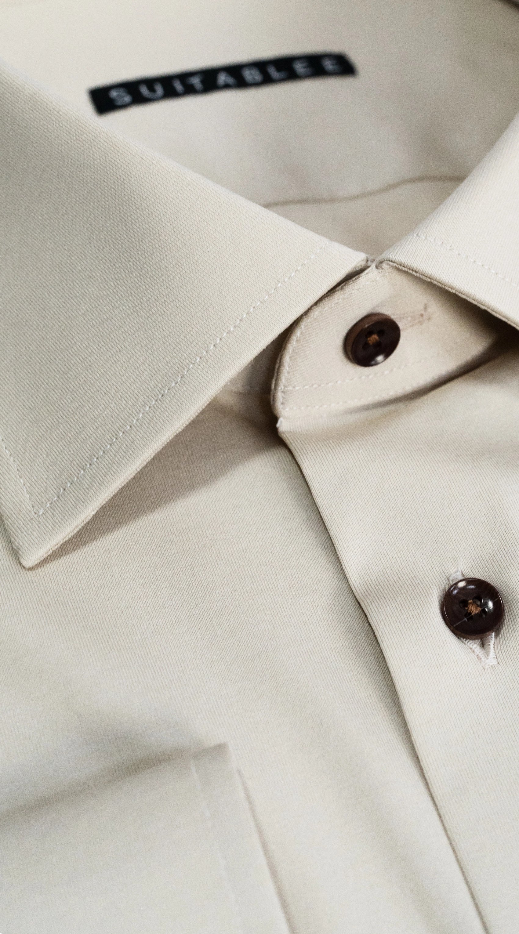 Taupe Stretch Dress Shirt