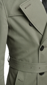 Olive Green Classic Trench Coat