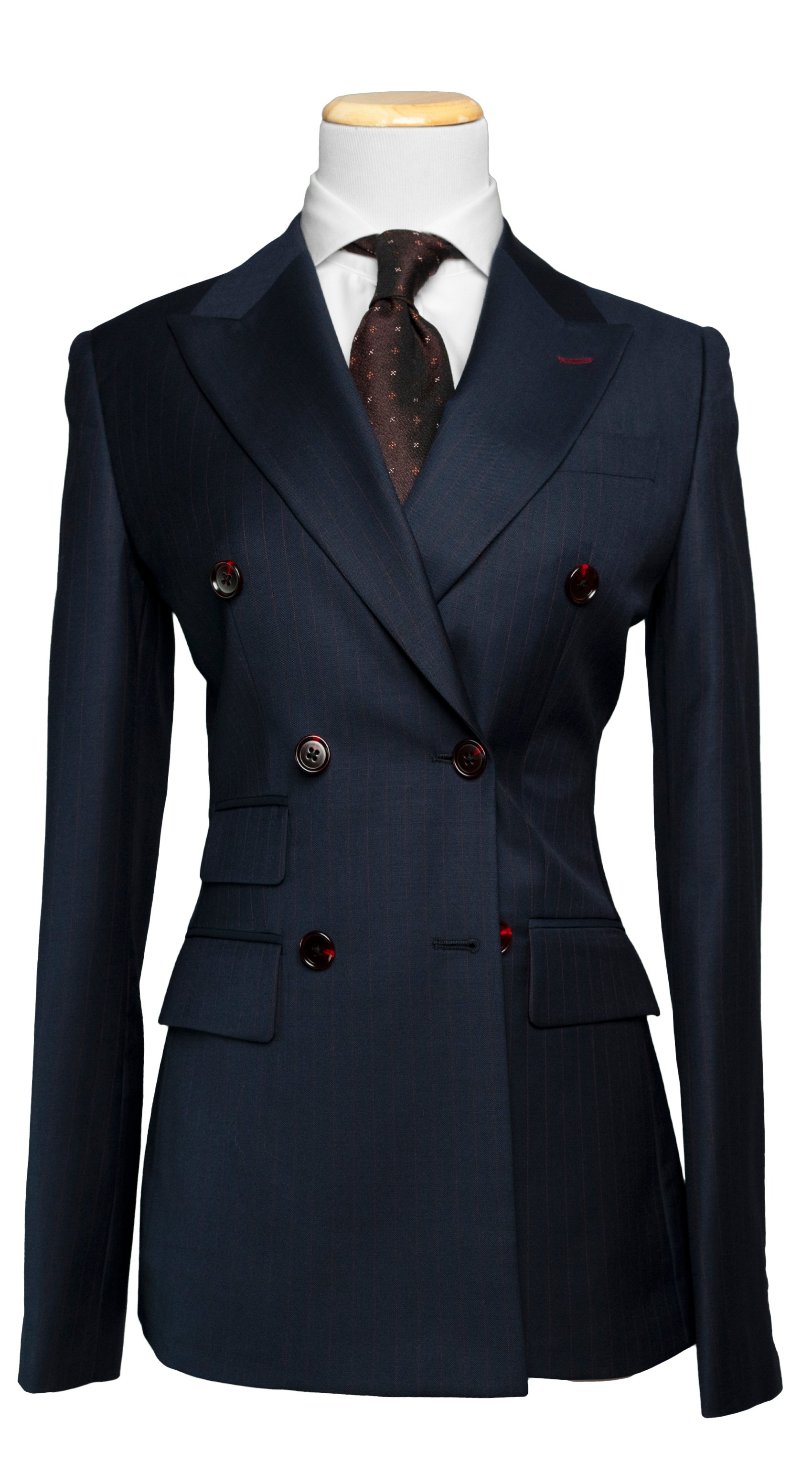 Midnight Blue Pinstripe Suit