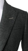 Charcoal Tweed Three‑Piece Suit