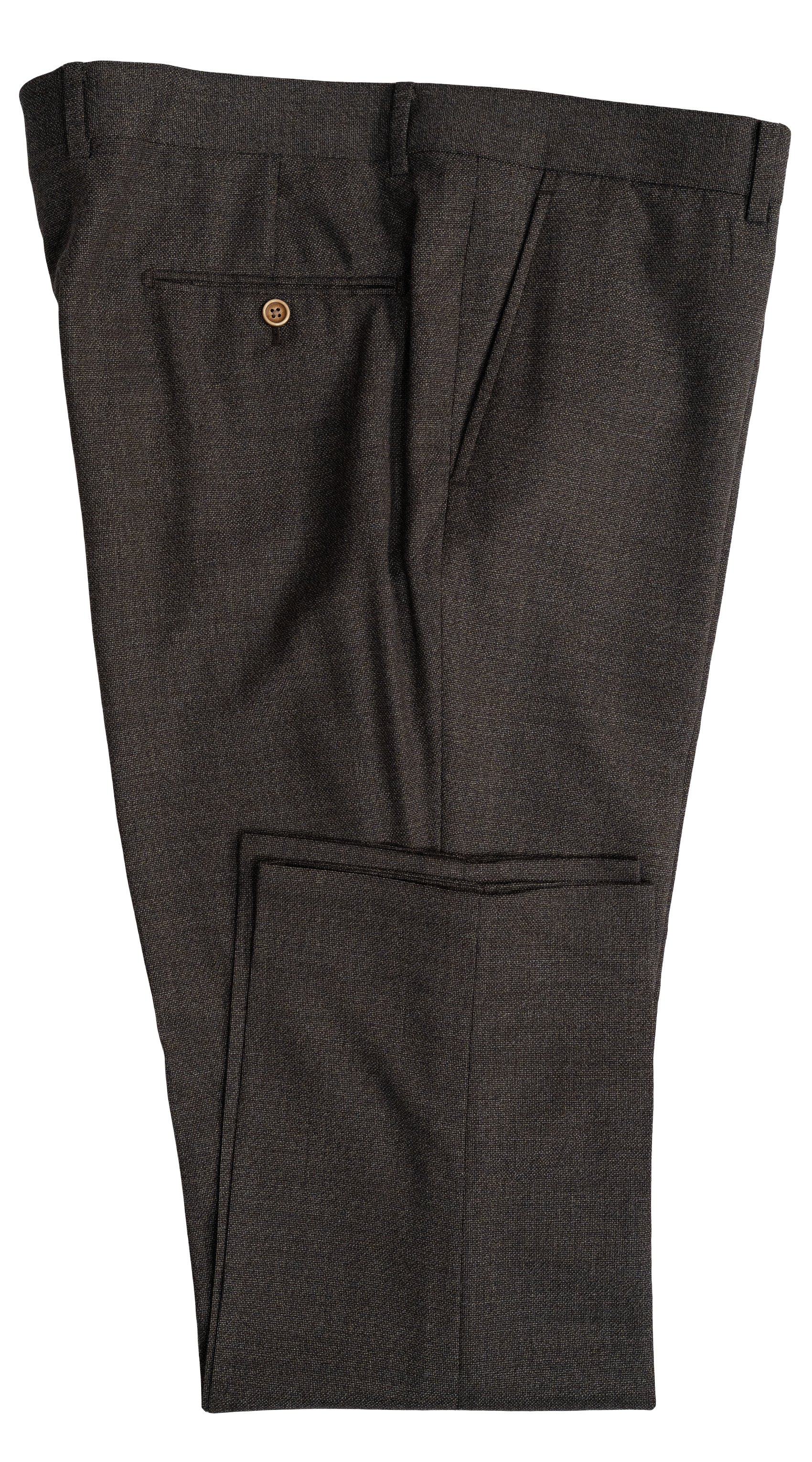 Walnut Brown Textured Wool Suit