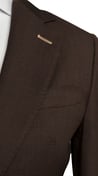 Espresso Brown Wool Suit