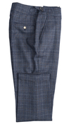 Blue Glen Check Double-Breasted Suit